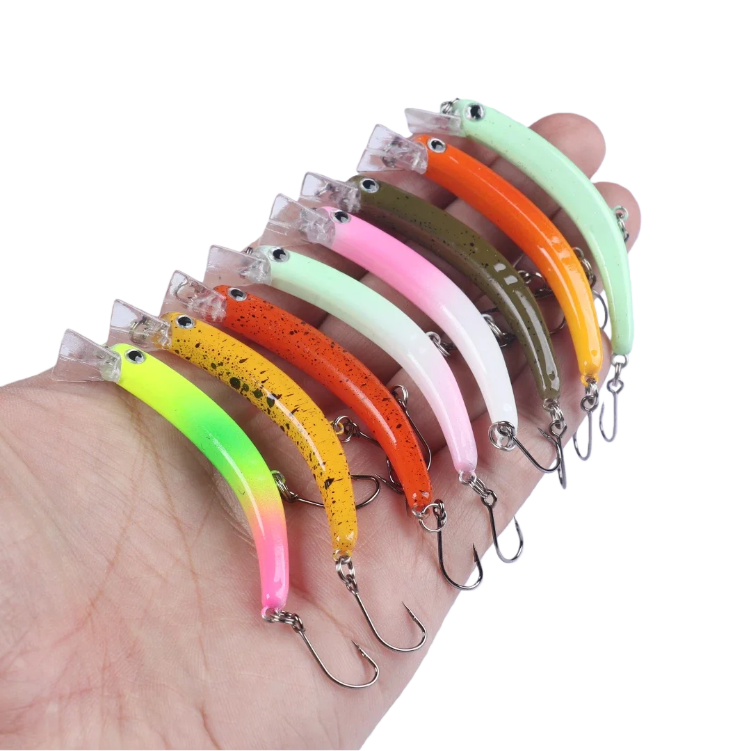 8-Piece Mini Crankbait Fishing Lure Kit for Bass, Trout & Pike