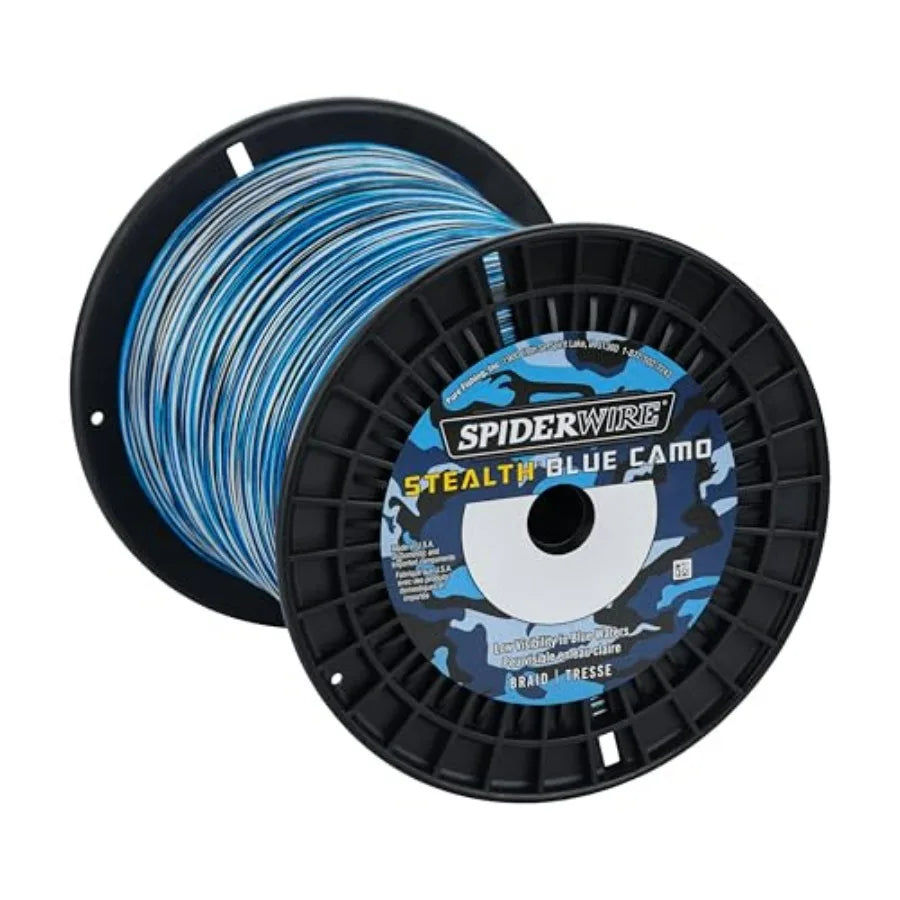 Spiderwire Stealth Braid 3000 Yards Fishing Line for Saltwater Fishing Ultra Thin High Strength Monofilament in Black with 3000