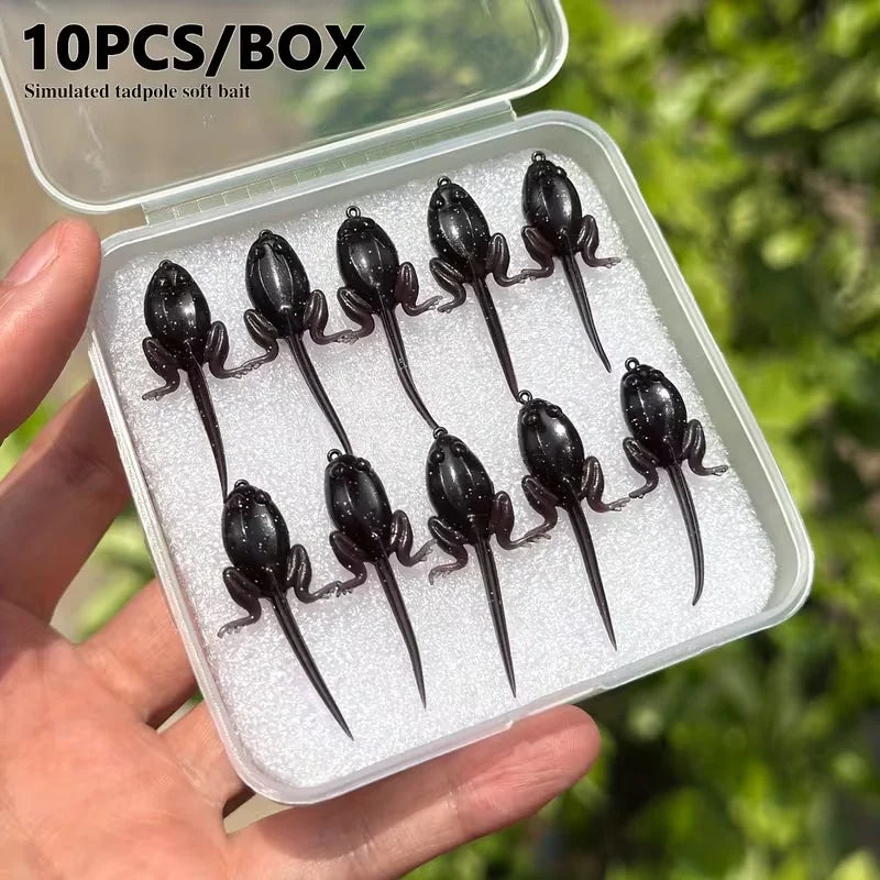 10/30 soft bodied small/large fly bait with hook - Realistic floating action bait
