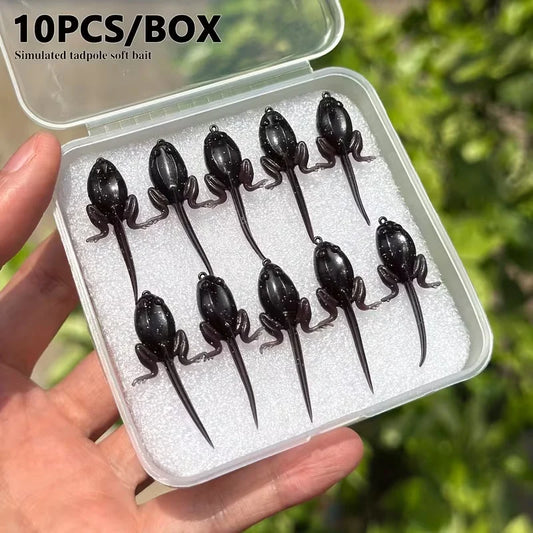 10/30 soft bodied small/large fly bait with hook - Realistic floating action bait
