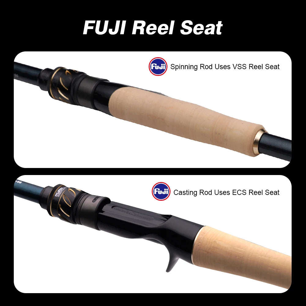PURELURE Flight Dance Carbon Fiber Fishing Rod (Spinning & Casting)