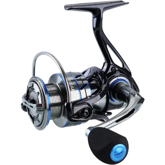 Ultralight Magnesium Body Spinning Reel for Bass Trout Catfish Fishing 10+1 BB Carbon Fiber Max Drag 39 LBs Smooth Operation wi