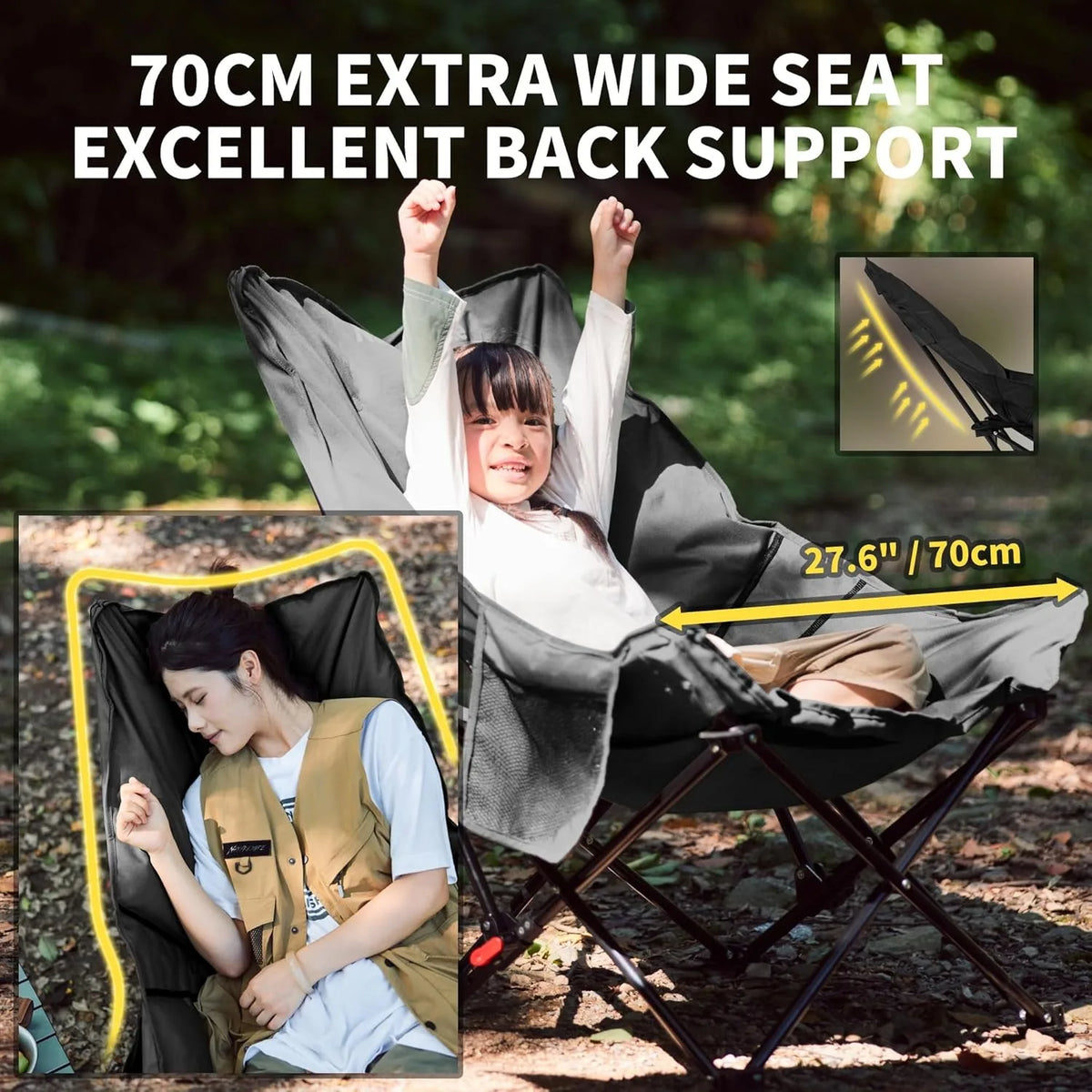 Naturehike Sea Star 2-Position Adjustable High-Back Camping Chair