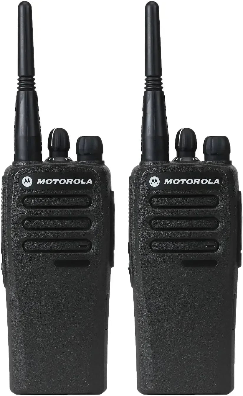 2 Pack Motorola CP200d UHF Two Way Radios Long Range Communication Durable Walkie Talkies for Business Outdoor Activities