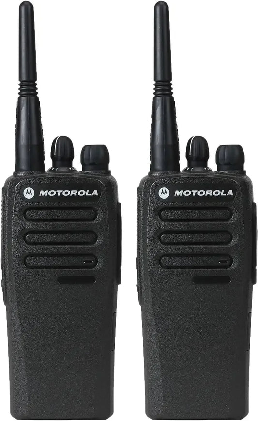 2 Pack Motorola CP200d UHF Two Way Radios Long Range Communication Durable Walkie Talkies for Business Outdoor Activities