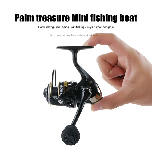 Mini Fishing Reel ZP 500/800 Series Small Fishing Reel Gear Ratio 5.2:1 Powerful Spinning Fishing Reels 13BB for Carp Fishing