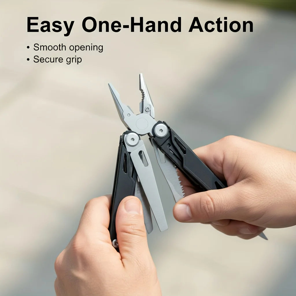 27 in 1 Multitool Pliers - Stainless Steel Survival Tool