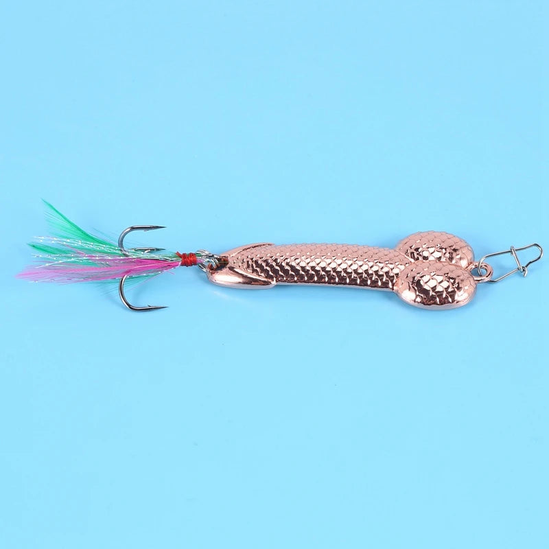 1Pcs Fishing Lures Tackle Hook Dick Spinner Spoon Pike VIB Wobble Tackle Hook