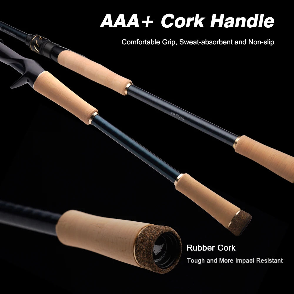 PURELURE Flight Dance Carbon Fiber Fishing Rod (Spinning & Casting)