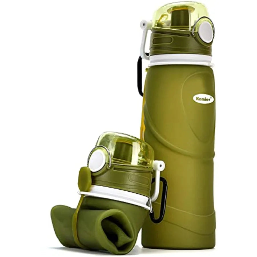 Collapsible Silicone Travel Water Bottle (750ml)
