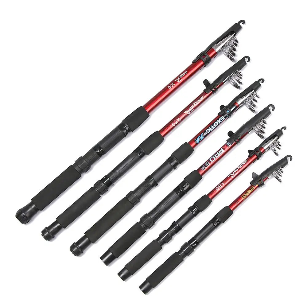Telescopic Fiberglass Fishing Rod Pole (1.5m–3.0m) for Freshwater & Sea Fishing
