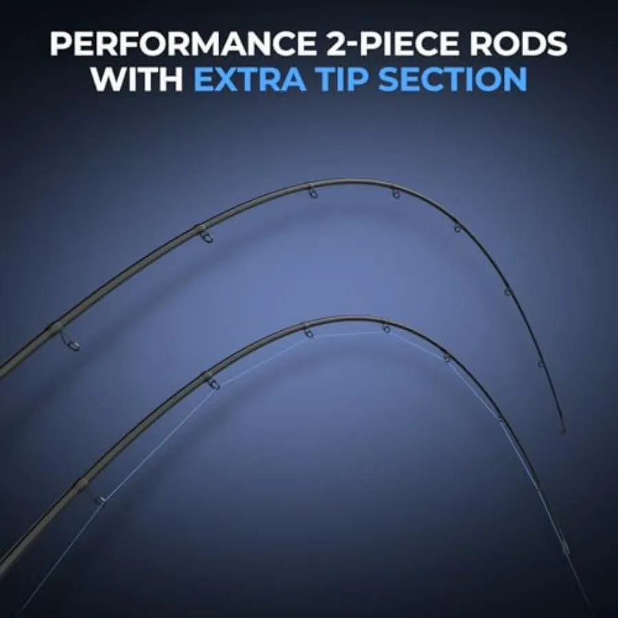 Verus Technique Twin-Tip Bass Fishing Rod IM7 Graphite Blanks with Nano Resin Extra Tip PTS Titanium Guide Frames