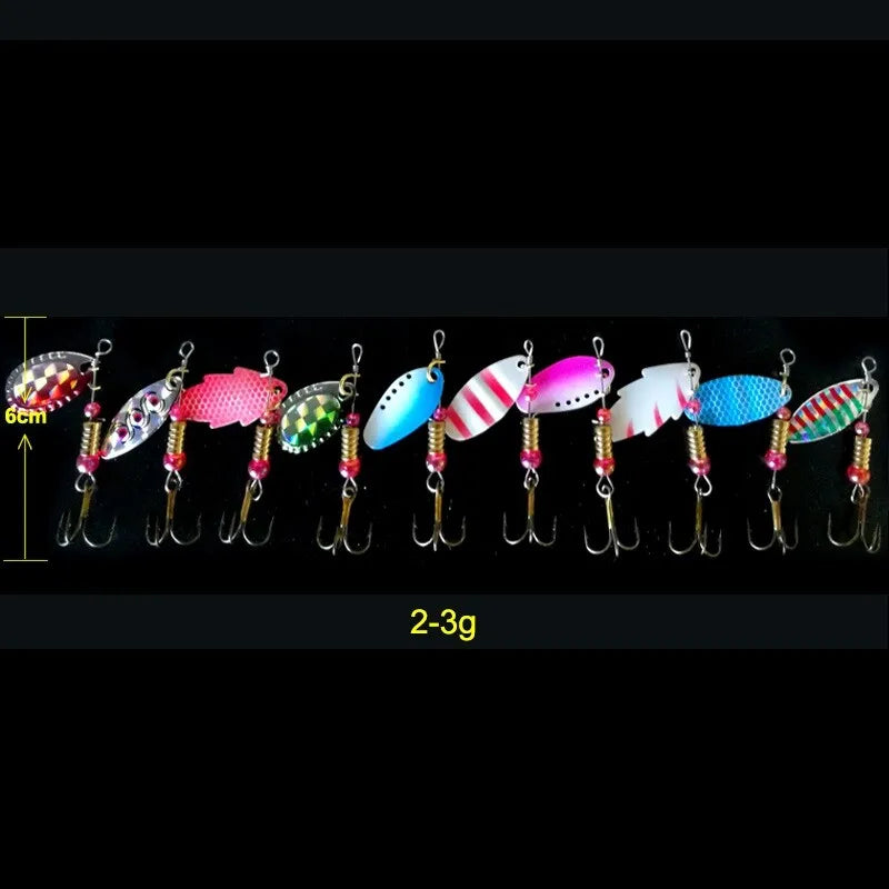 30-Pack Premium ABS Minnow & Iron Spinner Baits Kit