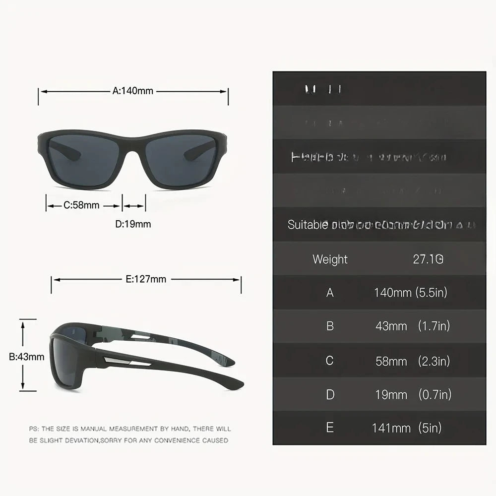 2pcs Polarized Wrap Around Sunglasses for Men and Women  Protection Glasses Perfect for Outdoor Sports Travel Driving