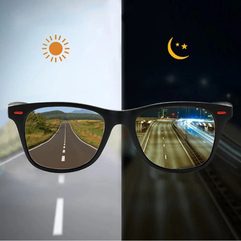 Night Vision Glasses PC Frame Polarized Sunglasses Men Outdoor Sport Sun Glasses Day Night Vision Driver Night Glasses 2029