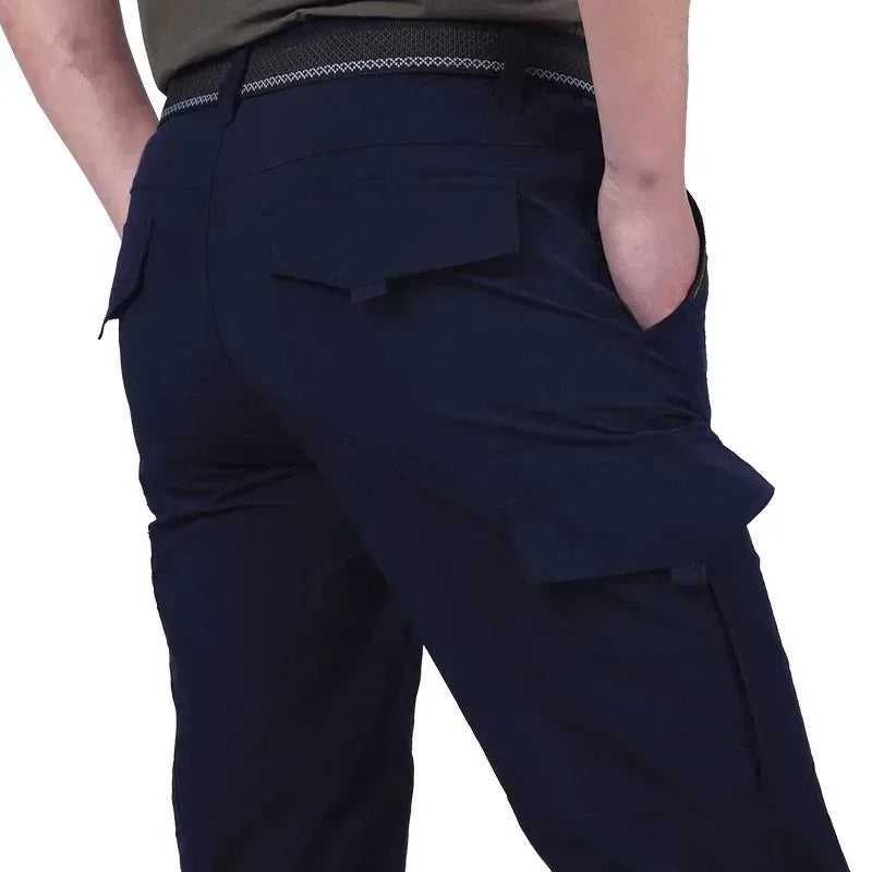 Men's Lightweight Tactical Cargo Pants | Outdoor Waterproof Combat Trousers