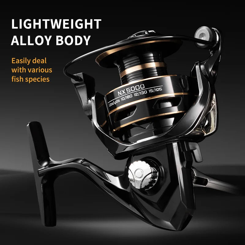 NX Series Heavy-Duty Metal Spinning Fishing Reel (10KG Max Drag)