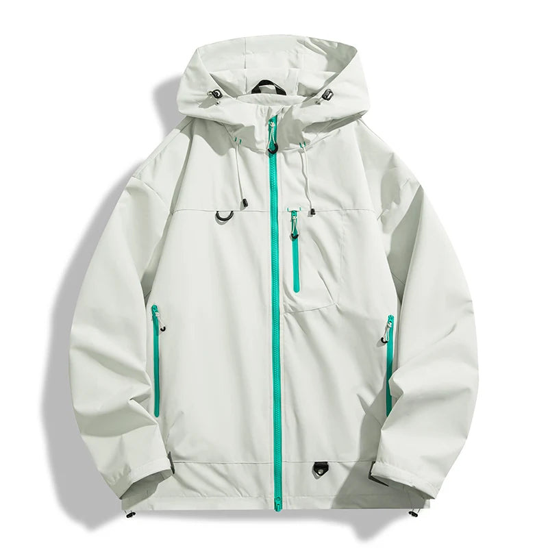 Unisex Hiking Jacket Waterproof Autumn Windbreaker Fishing Hoodie