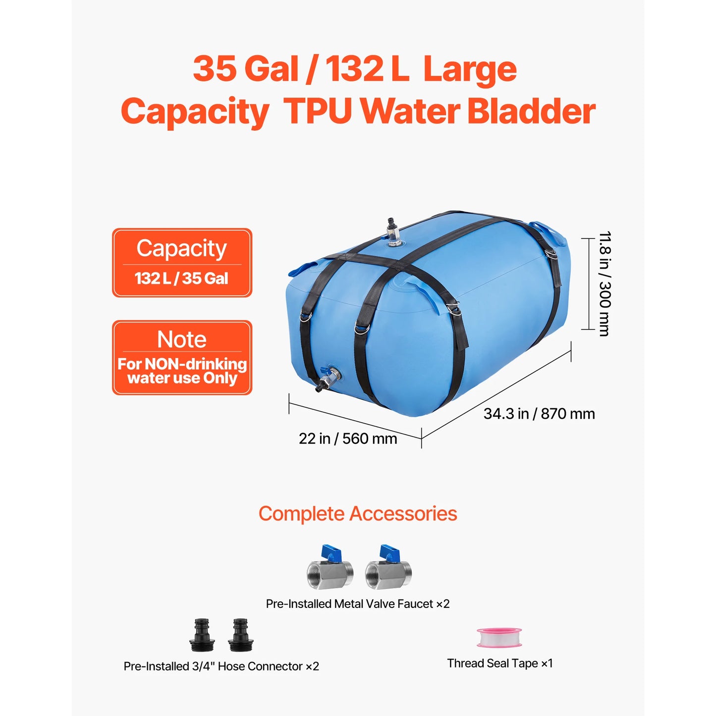 SucceBuy Portable & Collapsible Water Storage Containers for Camping