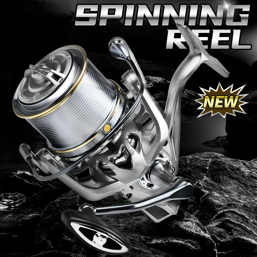 Stainless Steel Bearing Spinning Fishing Reel 8000 9000 10000 12000 14000 25KG Powerful Reel