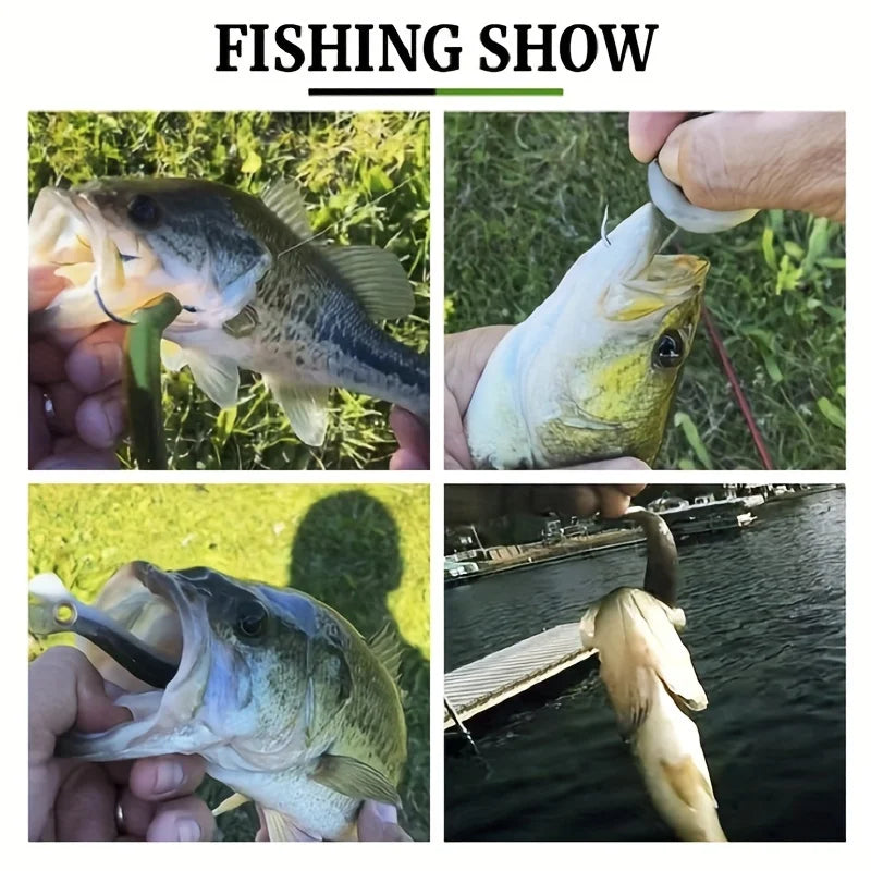 5-Piece Bionic Soft Bait with Sliding Mechanism - Realistic 10cm / 3.9inch Artificial Bait