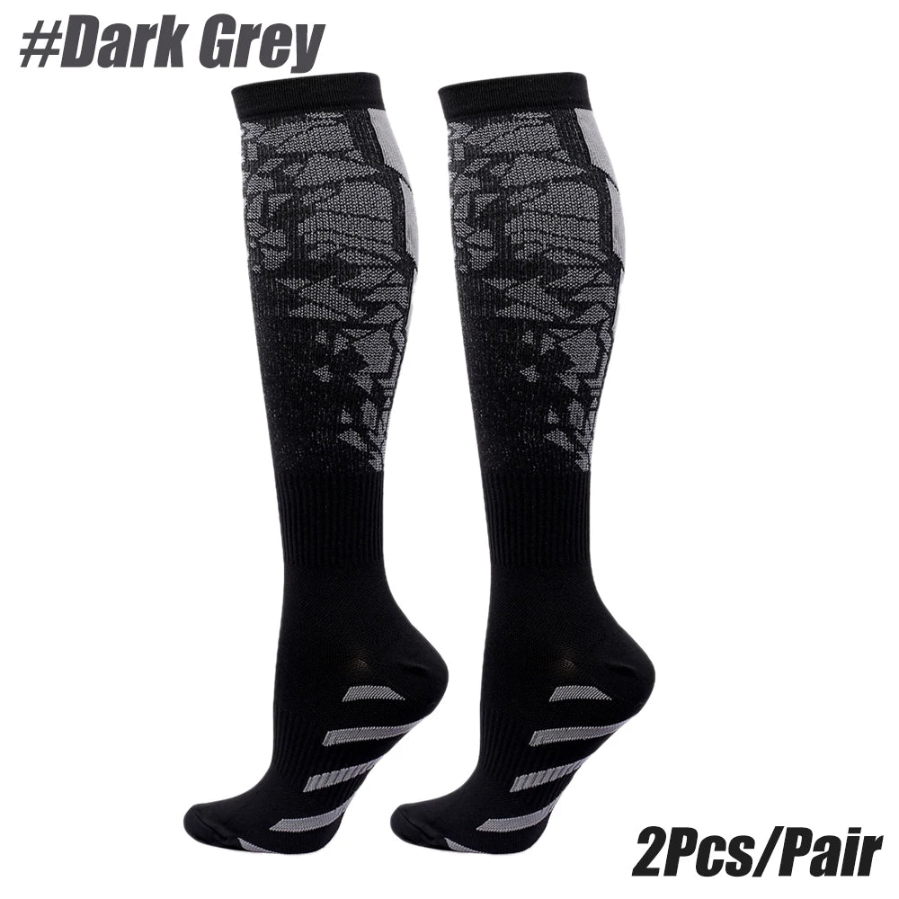 1 Pair Sports Compression Socks for Women and Men - Calf Support Socks