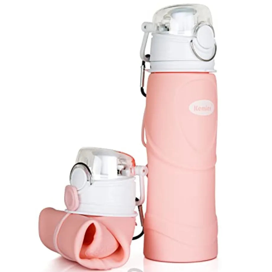 Collapsible Silicone Travel Water Bottle (750ml)
