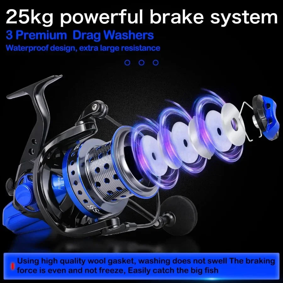Spinning Reels 10000 Series Fishing Reels Ultra Smooth Powerful