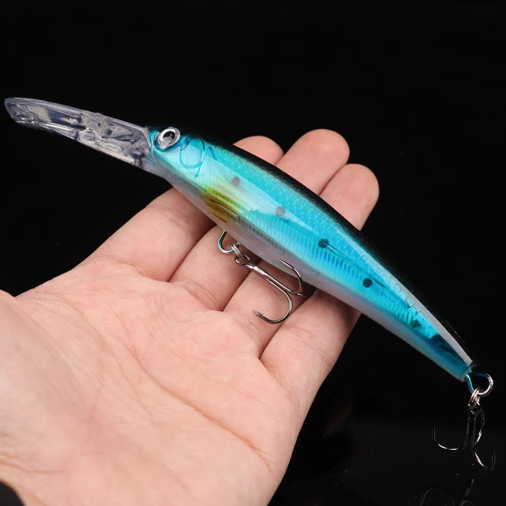 6-Pack 6.7-Inch Big Sea Fishing Minnow Crankbaits (1.09 oz)