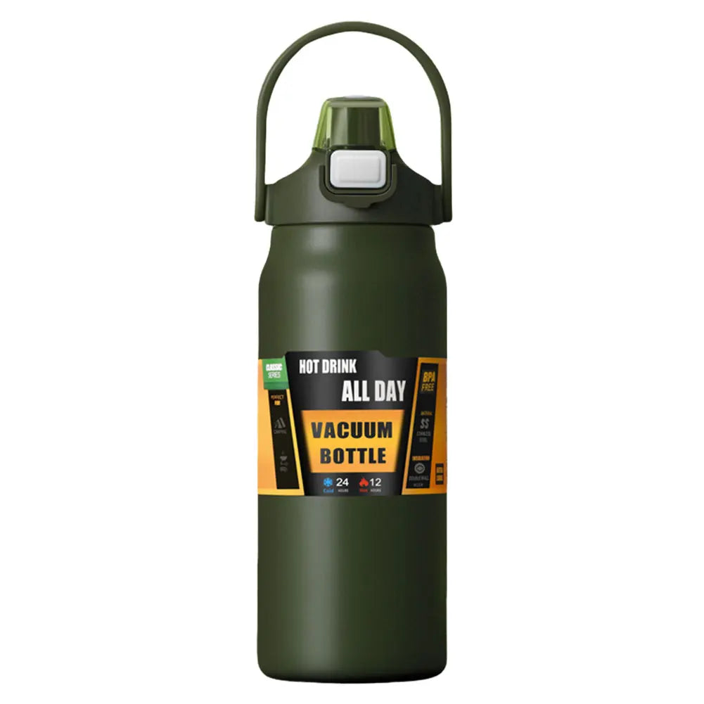 1200ml Insulated Bottle Stainless Steel Thermal Water Cup BPA Free