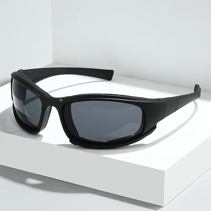 Fashion Cycling Glasses Sunglasses Black Silver Men Women Sun Glasses UV Protection Sports Goggle Camping Hiking Bicycle Eyewear