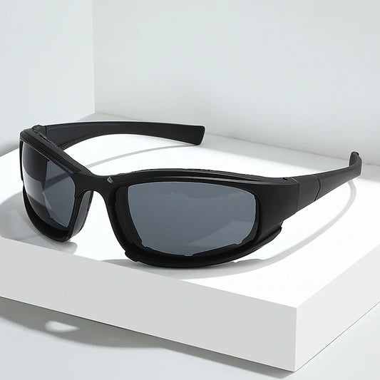 Fashion Cycling Glasses Sunglasses Black Silver Men Women Sun Glasses UV Protection Sports Goggle Camping Hiking Bicycle Eyewear