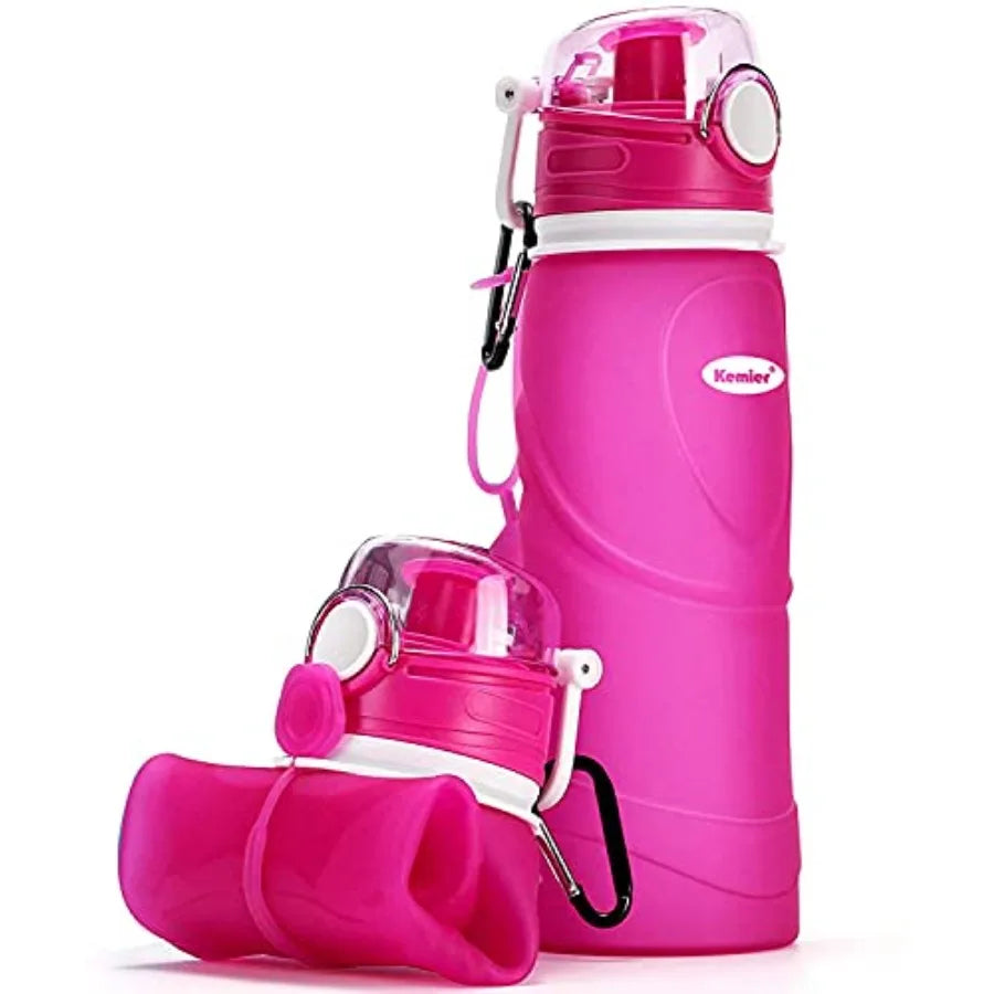 Collapsible Silicone Travel Water Bottle (750ml)