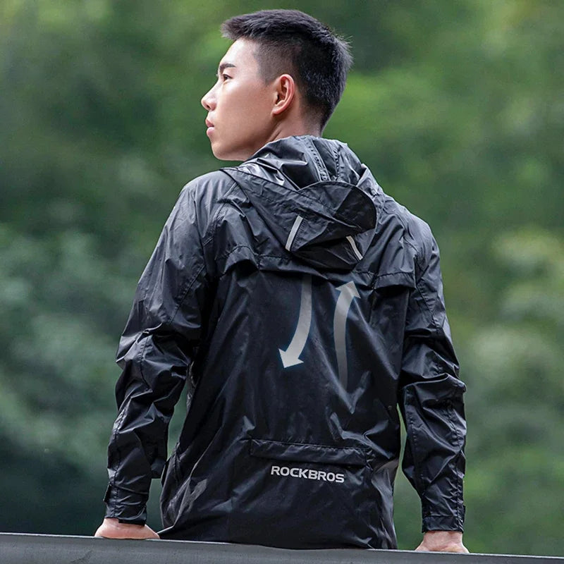 ROCKBROS Cycling Raincoat | Breathable Waterproof Windbreaker