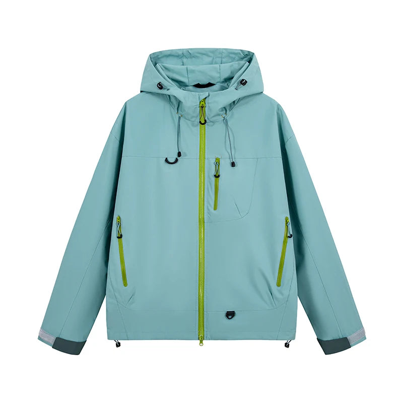 Unisex Hiking Jacket Waterproof Autumn Windbreaker Fishing Hoodie