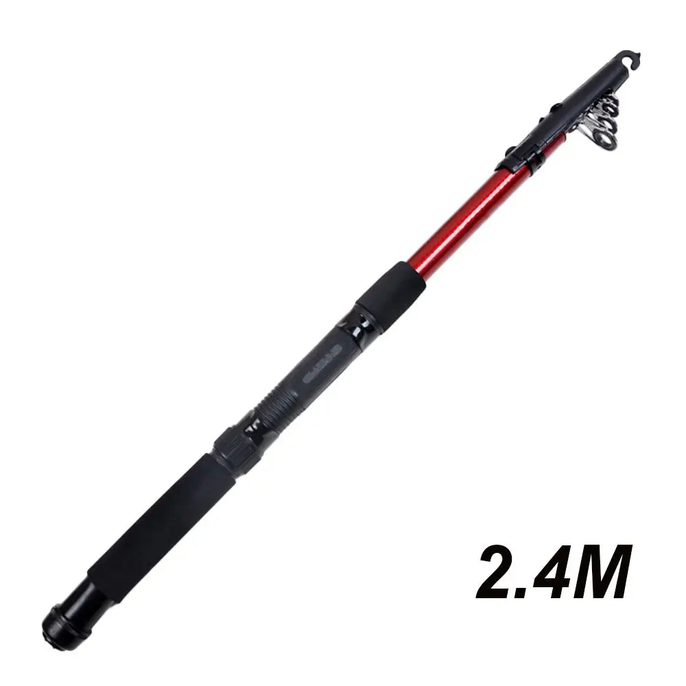 Telescopic Fiberglass Fishing Rod Pole (1.5m–3.0m) for Freshwater & Sea Fishing
