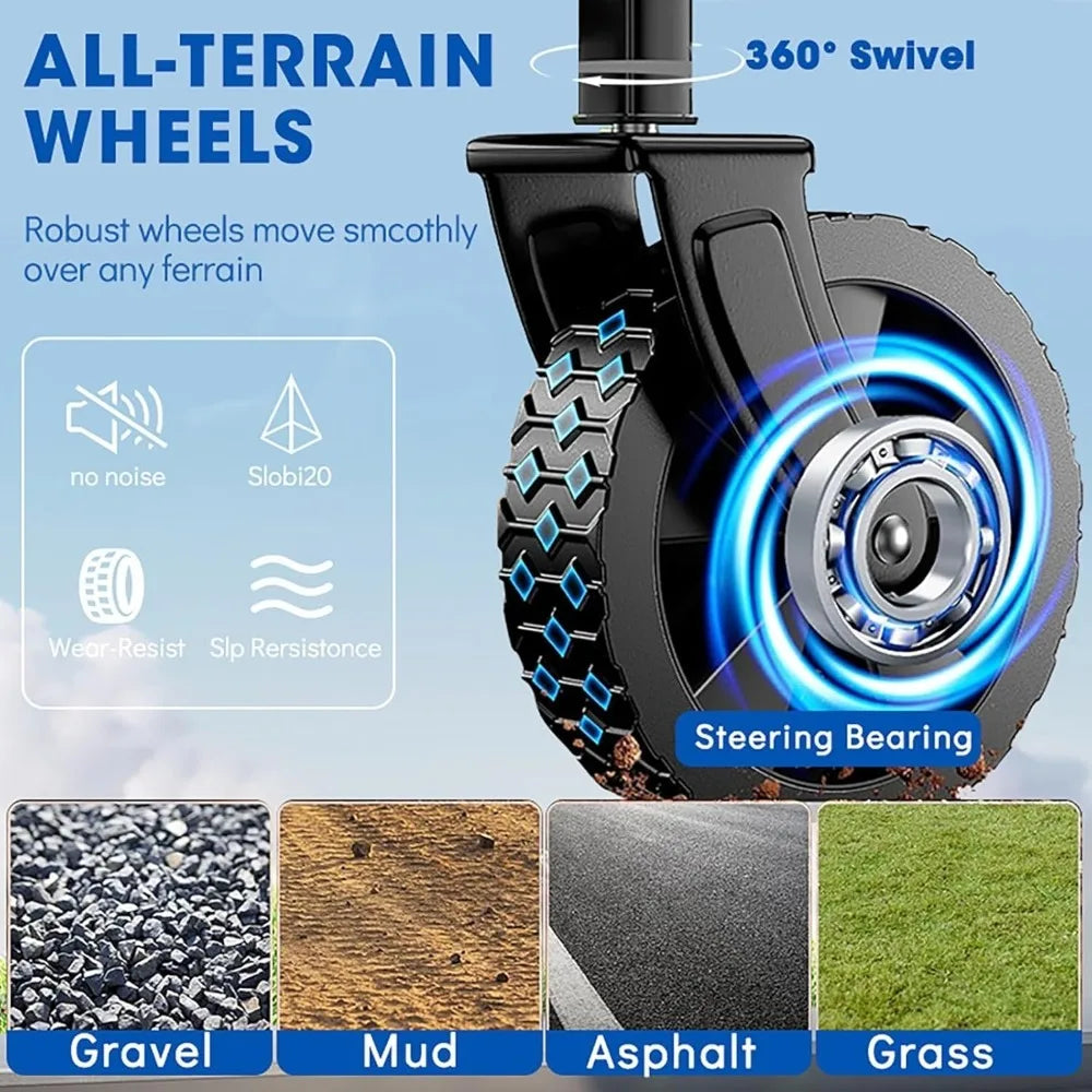 Collapsible Wagon Cart Foldable Beach Wagon with All-Terrain Wheels  Heavy Duty Grocery Cart for Shopping, Beach, Camping