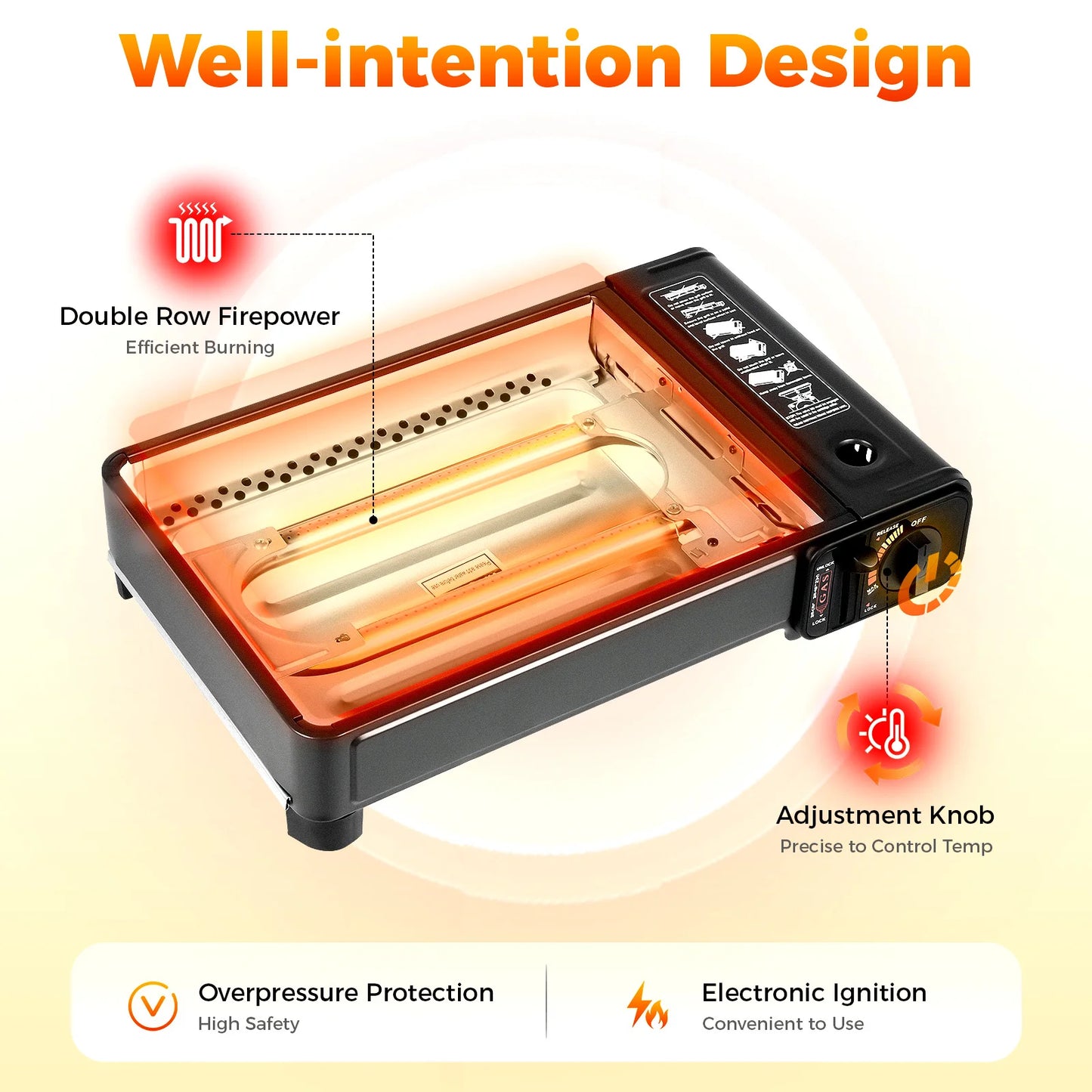 Portable Camping Grill Gas Stove Butane Gas Stove
