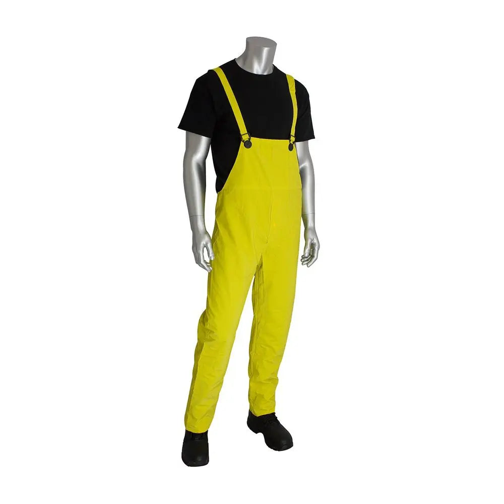 Yellow Rain Suit 48 .35mm PVC Waterproof Raincoat Jacket, Detachable Hood amp Pants for Storms,Fishing,Work