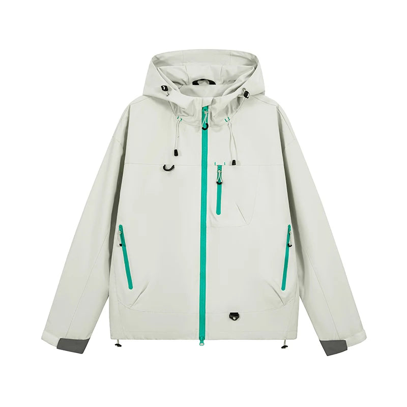 Unisex Hiking Jacket Waterproof Autumn Windbreaker Fishing Hoodie