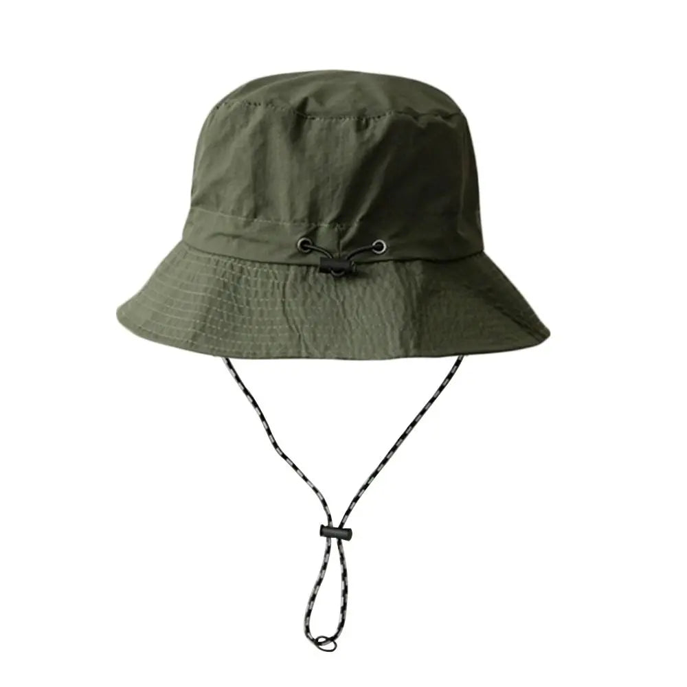 Summer Sun Protection Waterproof Bucket Hat Camping Hiking Cap With Storage Bag