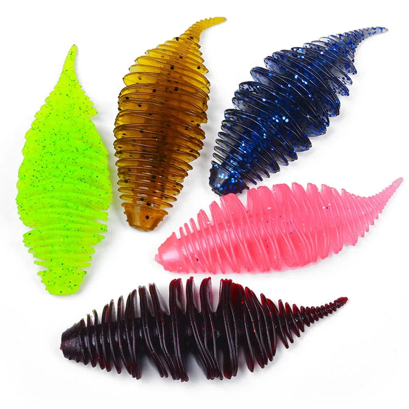 10Pcs Soft Swimbait 2.95" Fishing Lures Bass Trout Baits