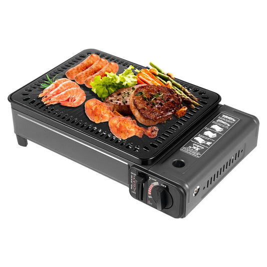 Butane Grill Stove With Grilling Net Portable 1 Burner Gas Stove