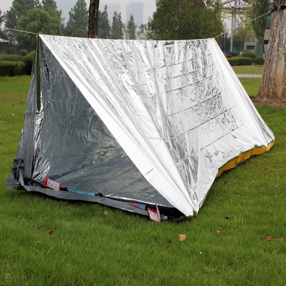 1-20PCS Emergency Blanket Outdoor Survival Windproof Insulation Foil Thermal Rescue Blanket