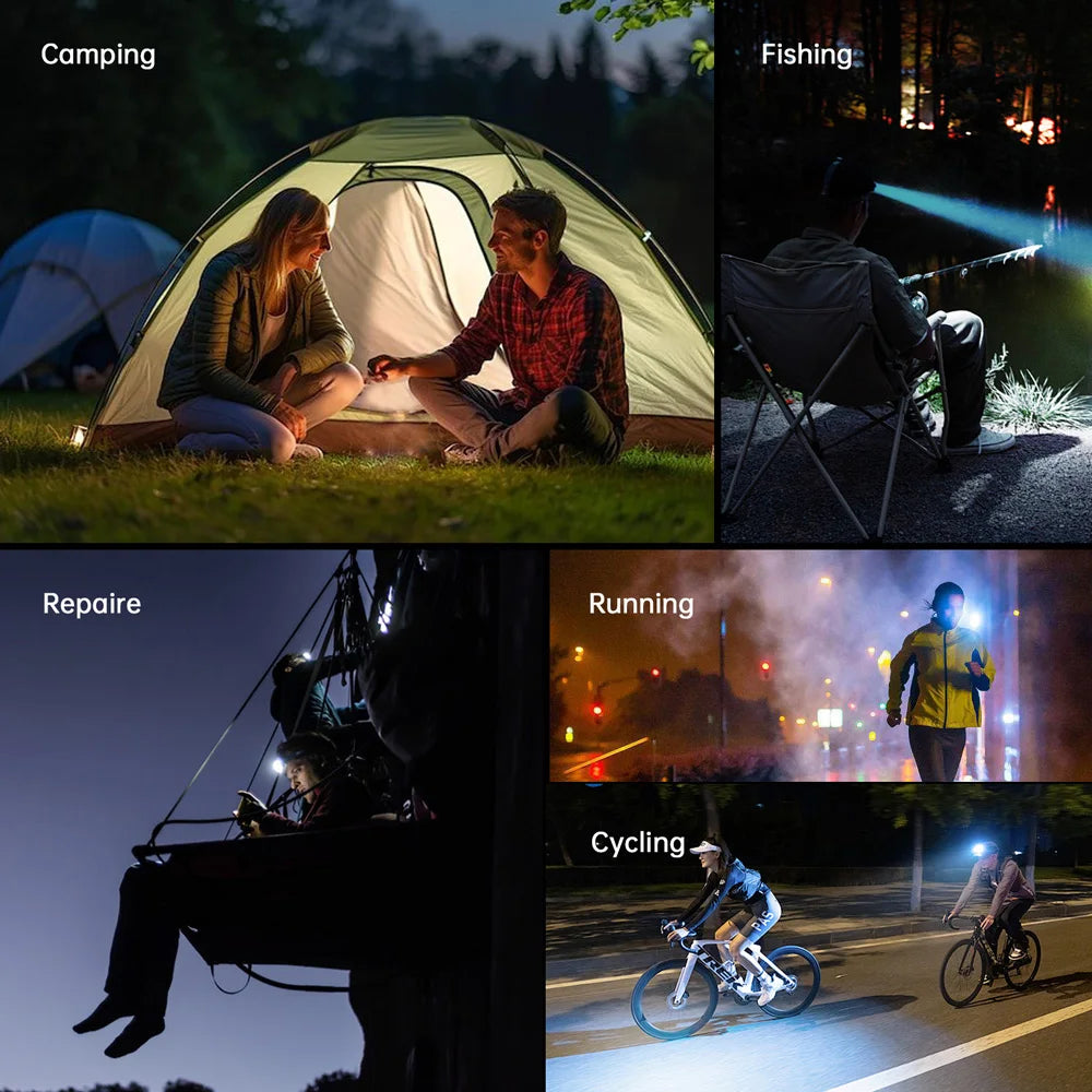 SOFIRN HS42 Headlamp 2100lm 18650 EDC USB C Rechargeable Flashlight SST40 LED Torch with Magnetic for Camping