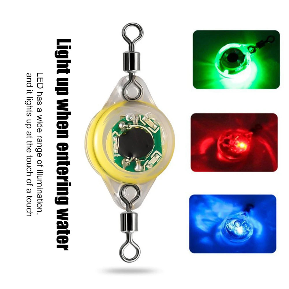 Squid Fishing Bait Luminous Lamp LED Mini Attracting Fish Lamp 4cm