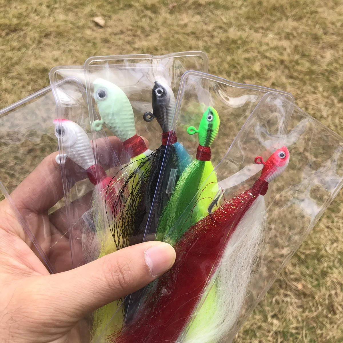 5-Pack 28g Realistic Deer Hair Sea Fishing Lures