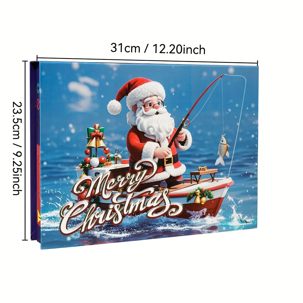 Fake Bait Set, 24-Compartment Design, Christmas Gift Calendar for Boys and Girls