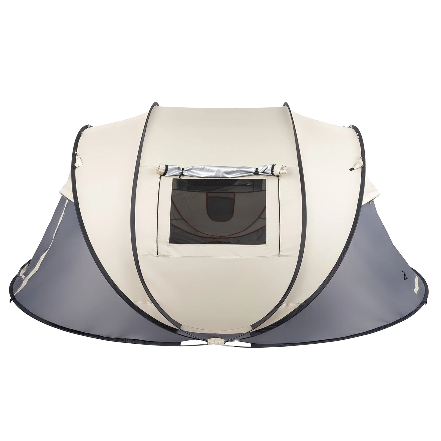 4-Person No-Install Pop Up Tent, Universal for Camping & Fishing
