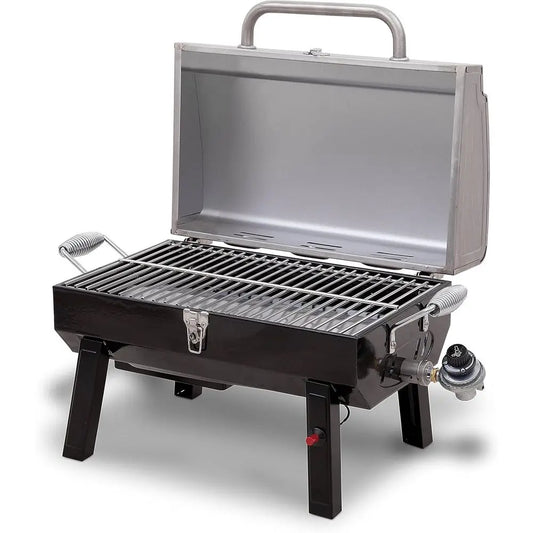 1-Burner Portable Gas Grill, Stainless Steel